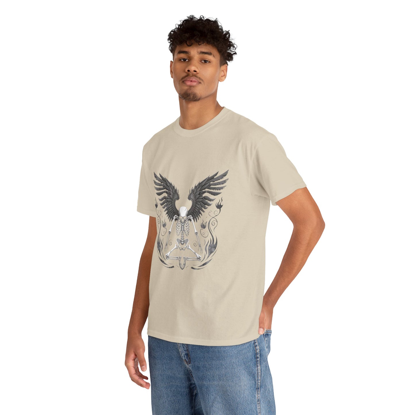 Wings Fashion - Unisex Heavy Cotton Shirt for Halloween and Casual Wear