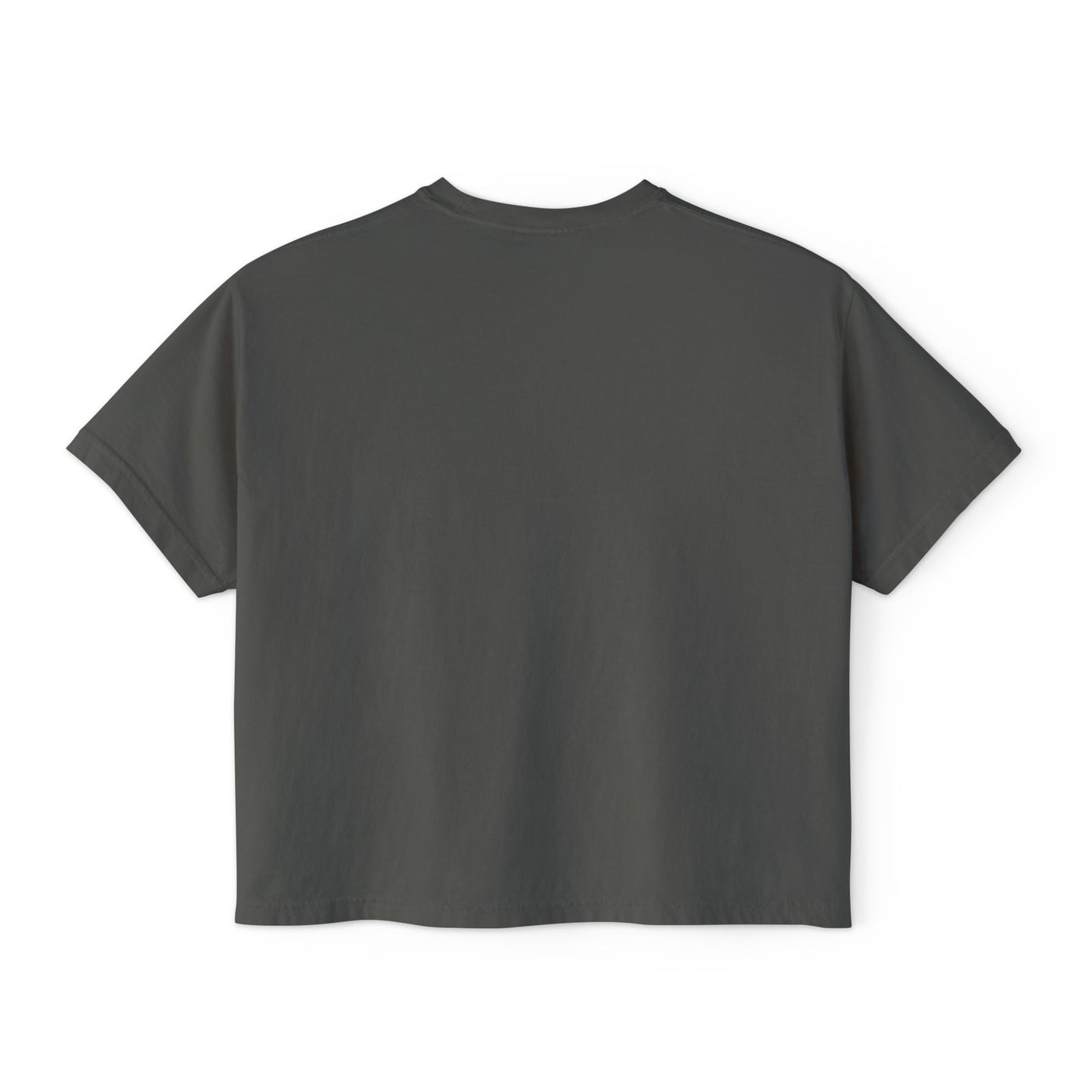 Women's Boxy Tee with Artistic Design - Stylish Casual Top for Everyday Wear