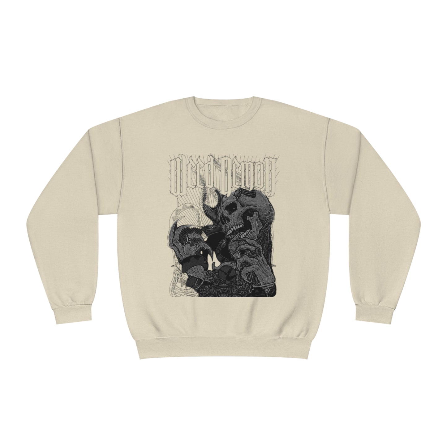 Graphic Unisex Crewneck Sweatshirt - Edgy Skull Design