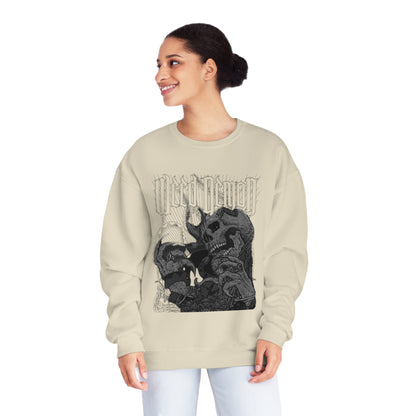 Graphic Unisex Crewneck Sweatshirt - Edgy Skull Design