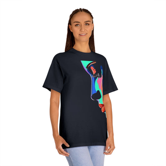Abstract Face Art Unisex Classic Tee - Vibrant Artist Design