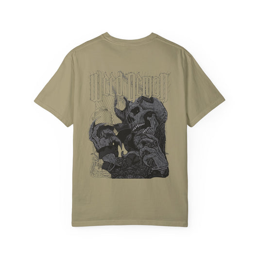Unisex Garment-Dyed T-Shirt with Skull Design - Edgy, Streetwear Style for Music Lovers