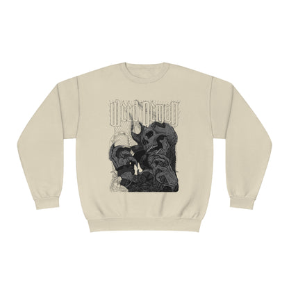 Graphic Unisex Crewneck Sweatshirt - Edgy Skull Design