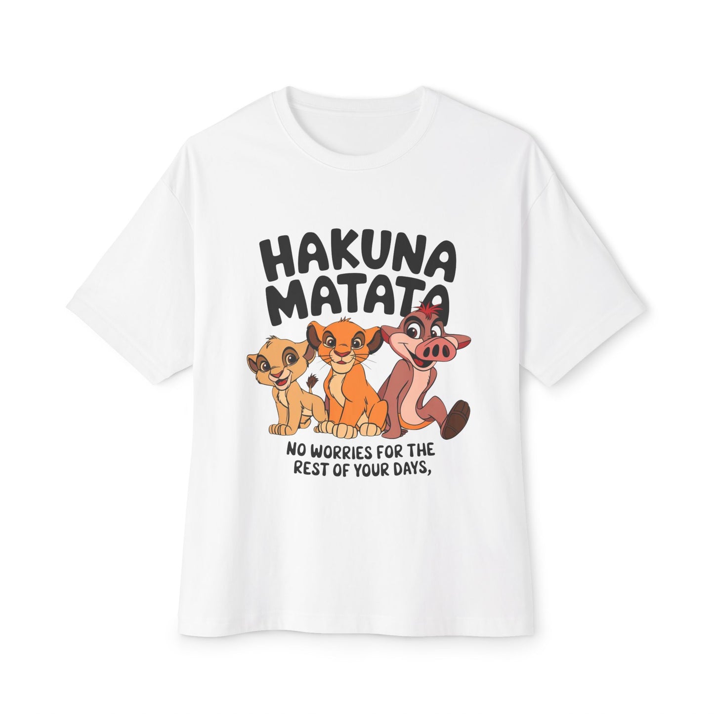 Wings Fashion Oversized Boxy Tee - Relaxed Fit Graphic T-Shirt for Disney Lovers