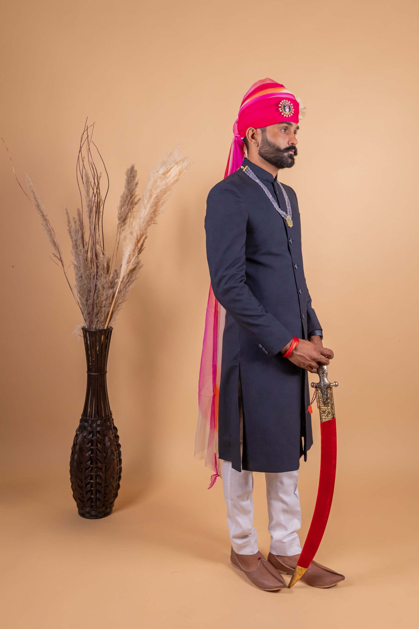 Majestic Blue Achkan for Men