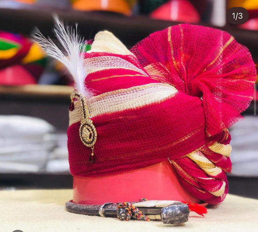 Royal Red Ivory Doriya Safa