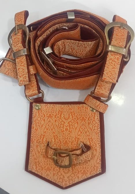 Orange Zari Groom Crossbelt