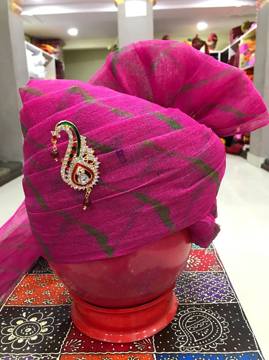 Royal Pink Lehariya Safa